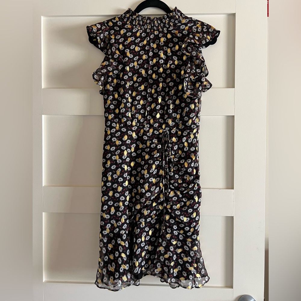Sam Edelman, black and gold dress, size 4.